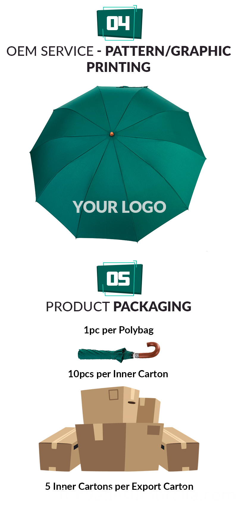 Oem 10 Ribs Auto Open 2 Section Parapluie Pliant Oem 10 Ribs Auto Open 2 Section Folding Umbrella